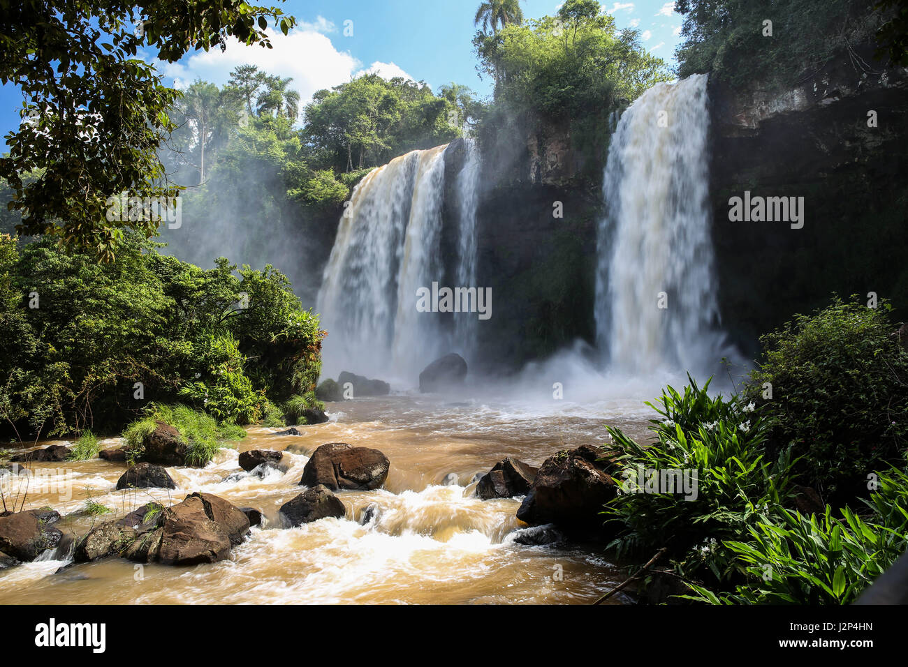 Cataratas del Iguazú, Argentina y Brasil Foto de stock