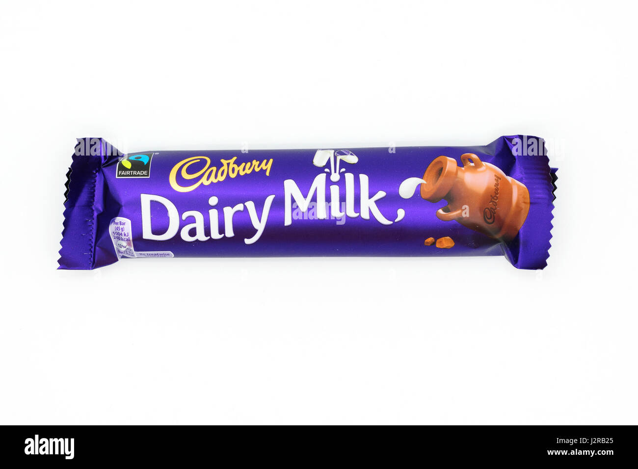 Cadbury Dairy Milk Chocolate bar Foto de stock
