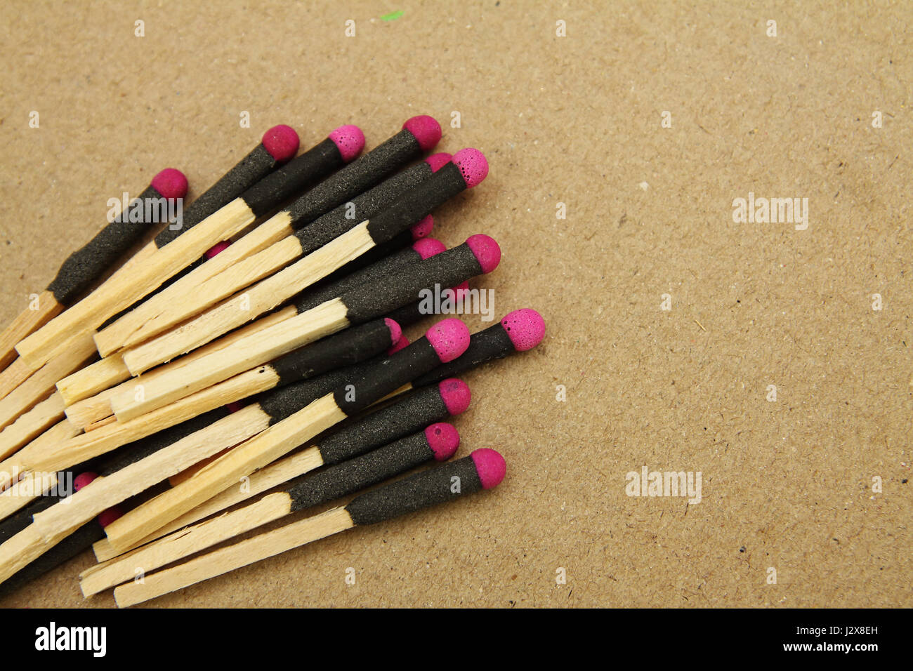 Matchstick hecha a mano. Foto de stock