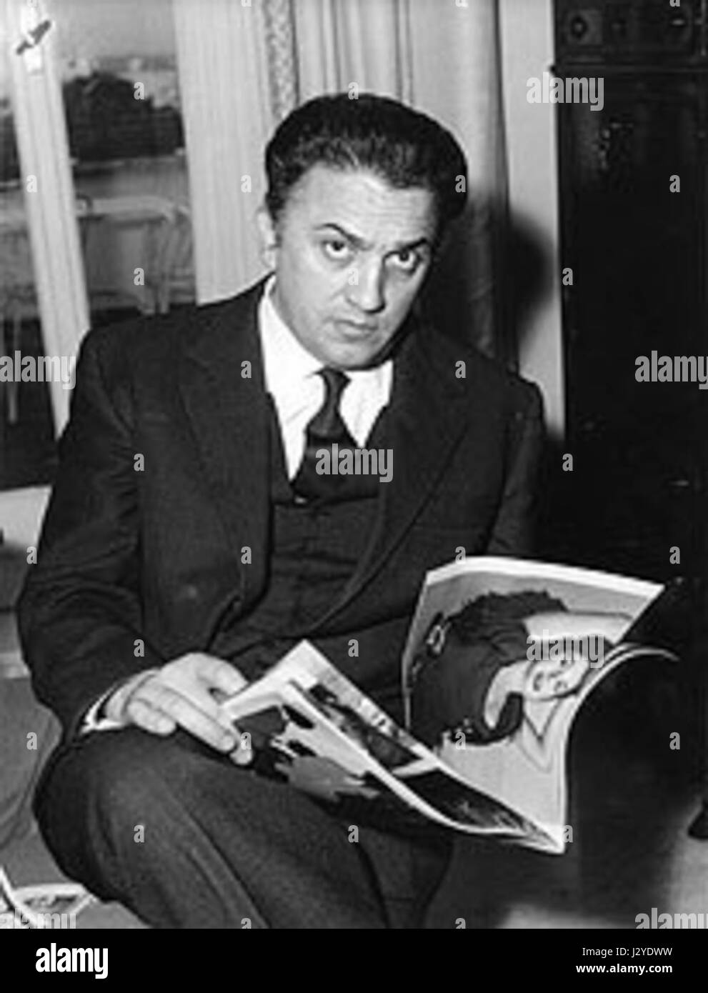 Federico Fellini Foto de stock