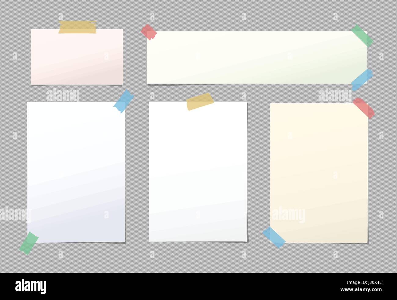 Nota en blanco ligero, portátil, copybook hojas pegadas con cinta