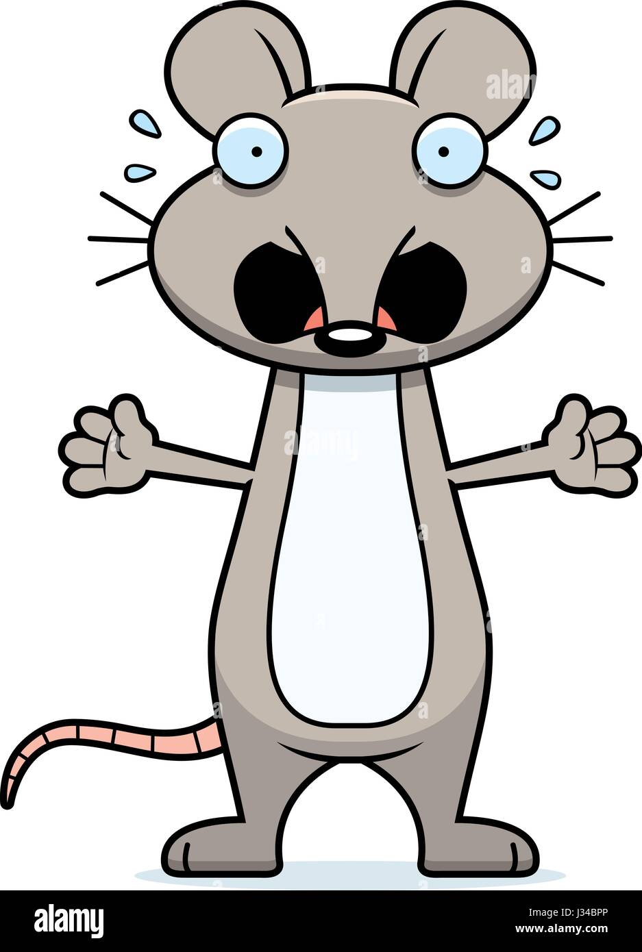 Ratón asustado Imágenes vectoriales de stock - Alamy