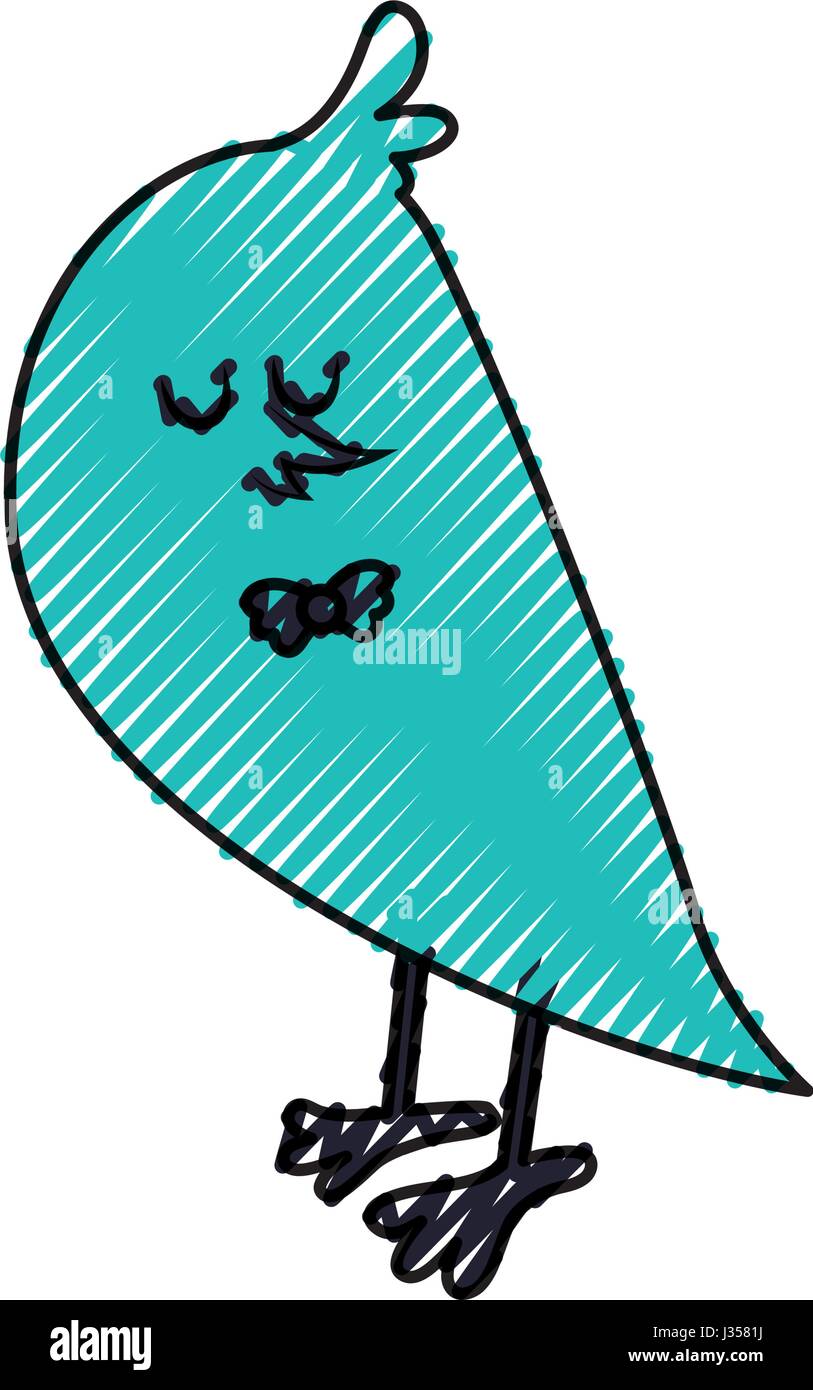 Cute dibujos animados birdie Ilustración del Vector