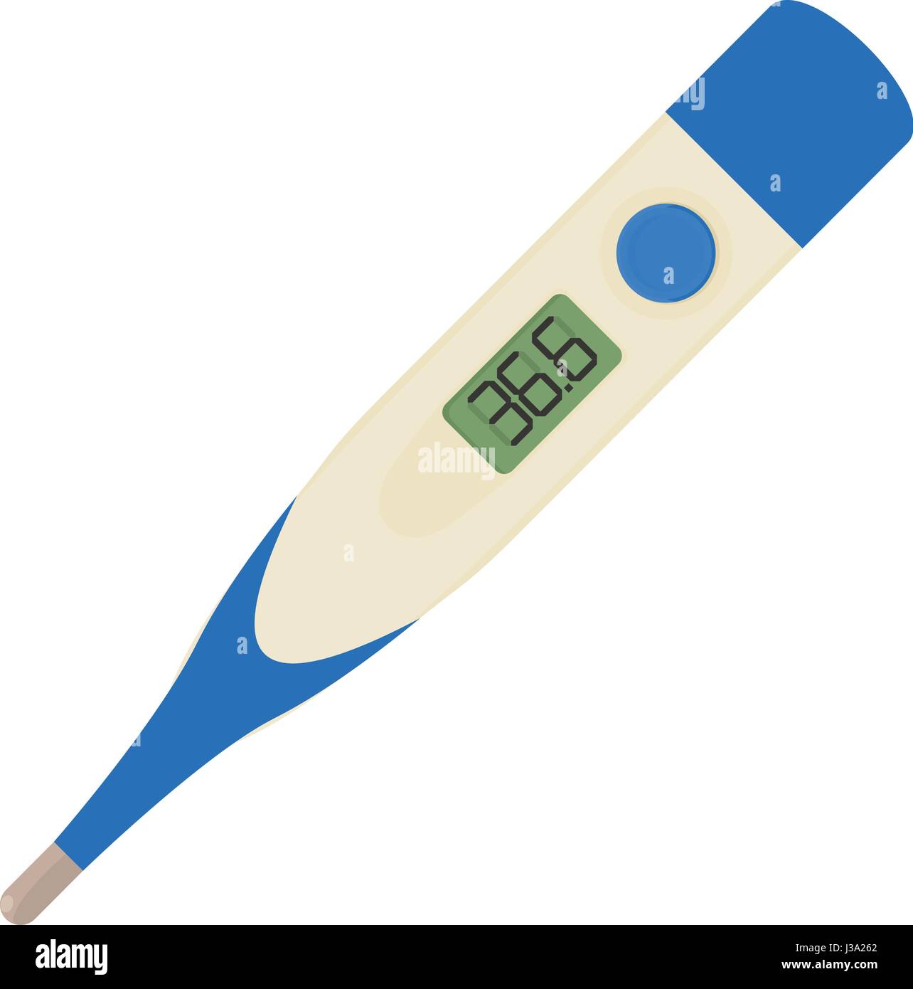 Icono de termómetro electrónico, estilo de dibujos animados Imagen Vector  de stock - Alamy