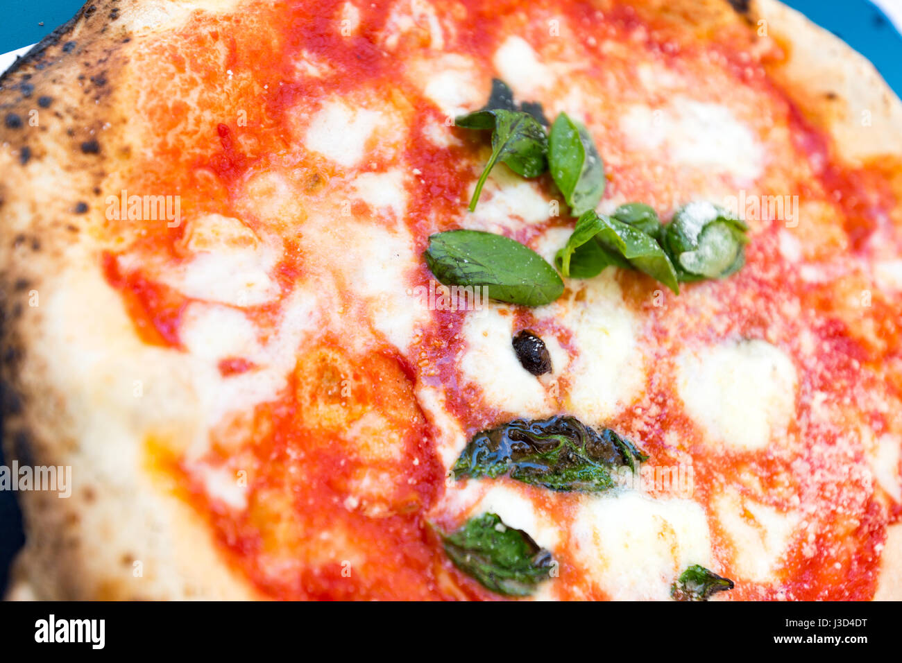 Original de la Pizza Margherita, Nápoles, Italia Foto de stock