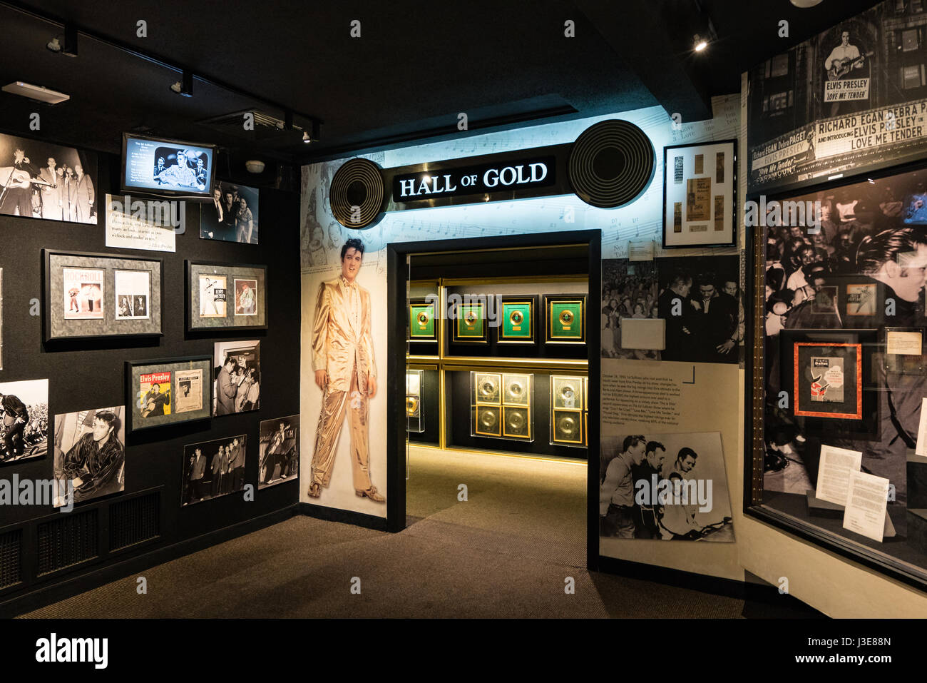 El Salón de Oro en Graceland, Memphis Foto de stock
