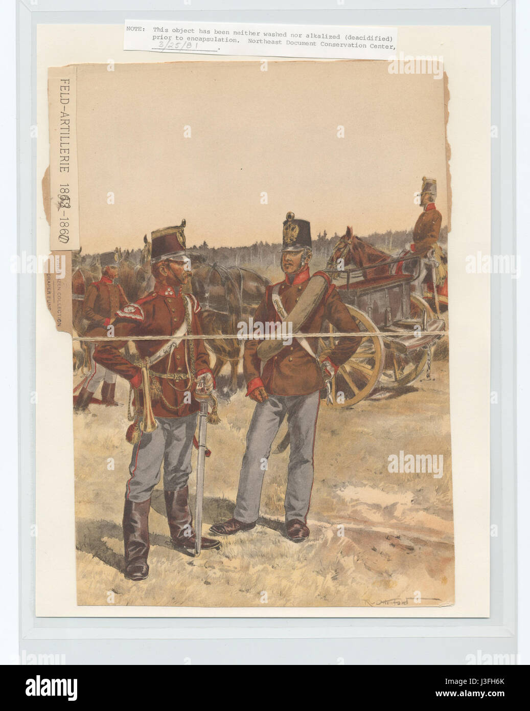 Feld Artillerie (1852 1860) (NYPL B14896507 90564) Foto de stock