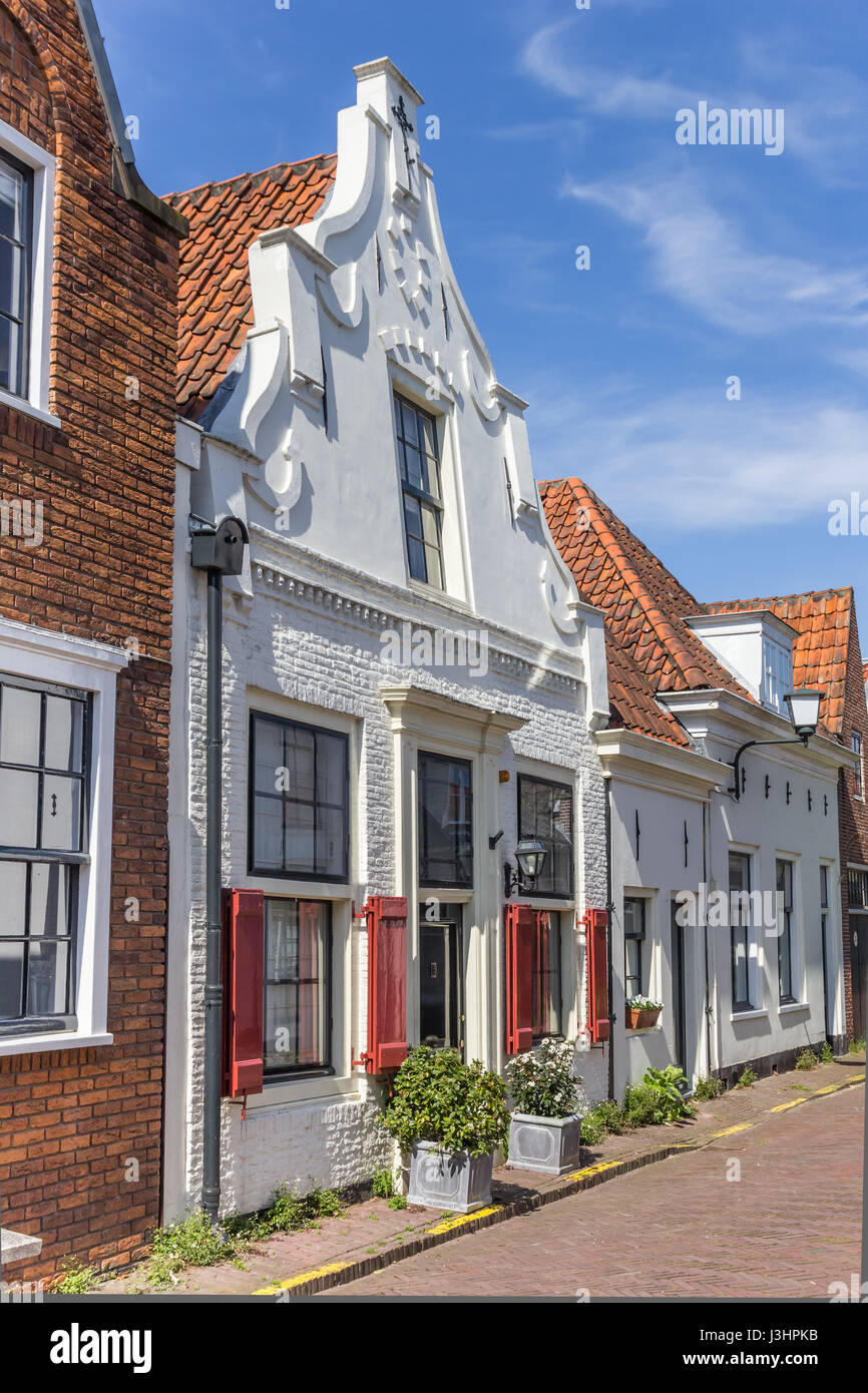 Little White House en la histórica ciudad de Naarden, Holanda Foto de stock