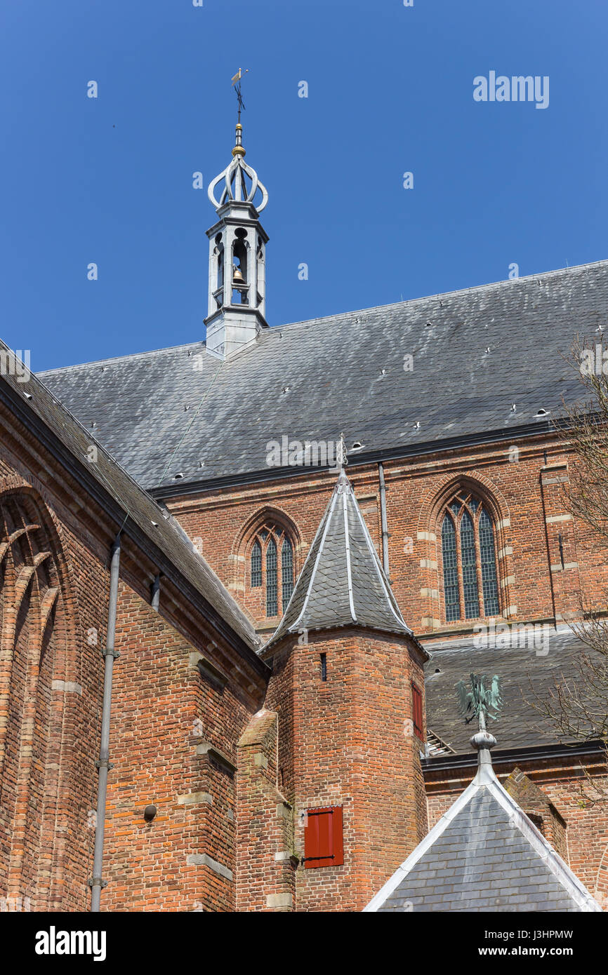 Pequeñas torres de la gran iglesia de Naarden, Holanda Foto de stock