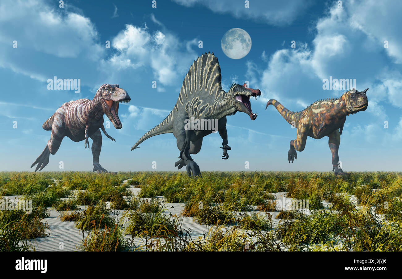 Tyrannosaurus rex and spinosaurus fotografías e imágenes de alta resolución  - Alamy