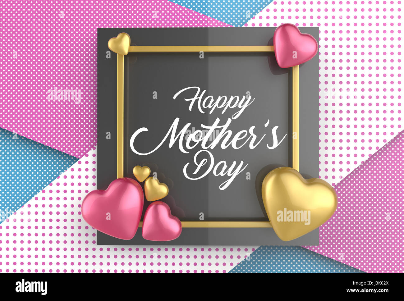 Feliz día de la Madre Día del concepto. Mejor Mamá. 3D ilustrando  Fotografía de stock - Alamy