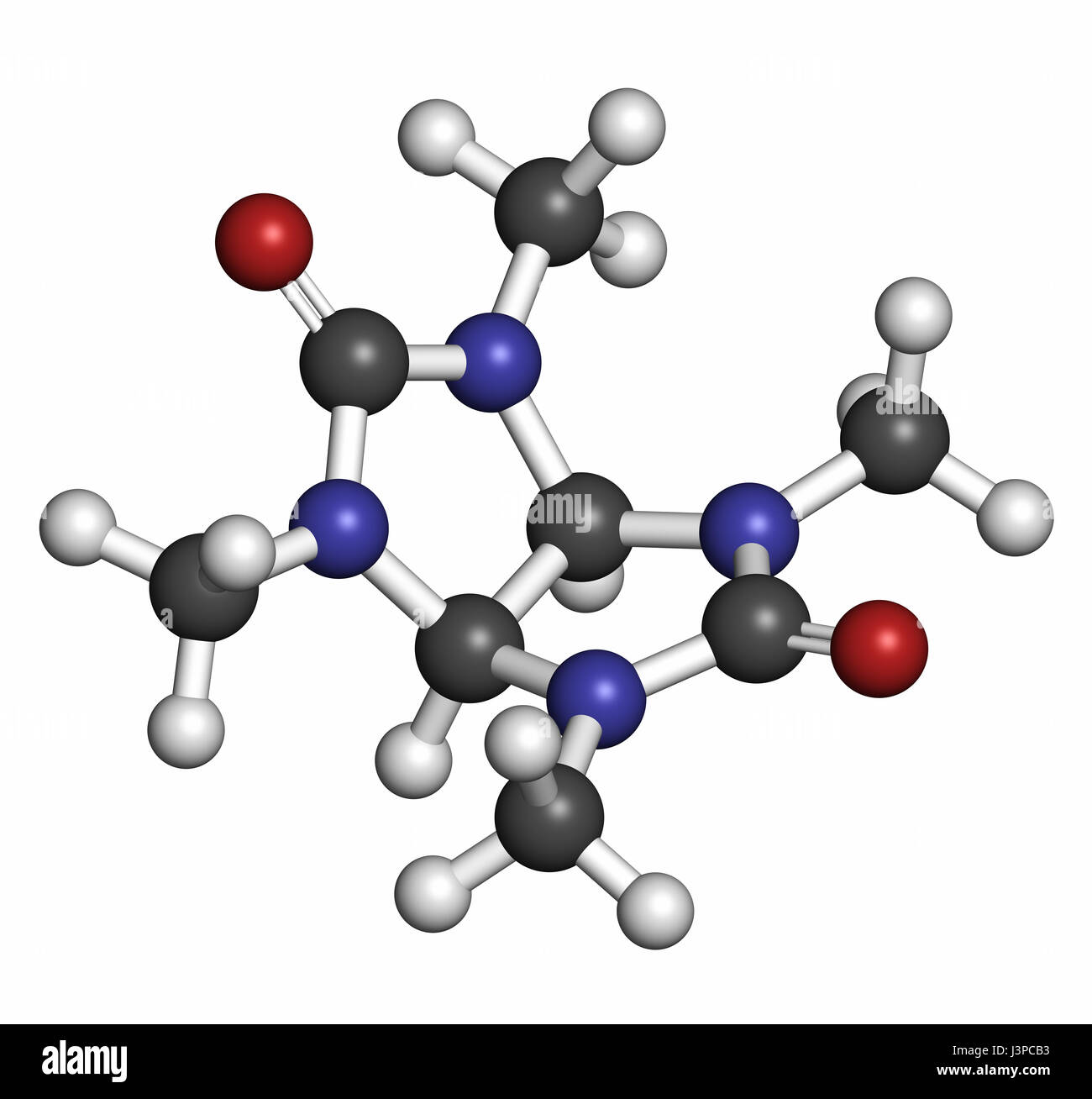 Fármaco Ansiolítico Mebicar Molécula Los átomos Son Representados Como Esferas Con Codificación
