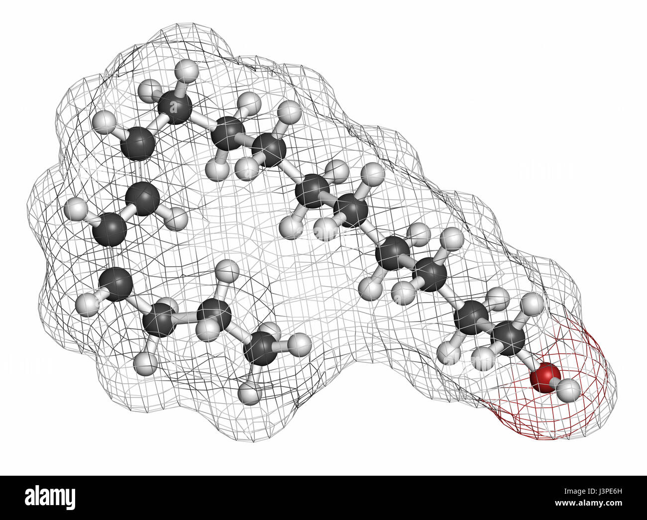 Molécula de feromona Bombykol de insectos.