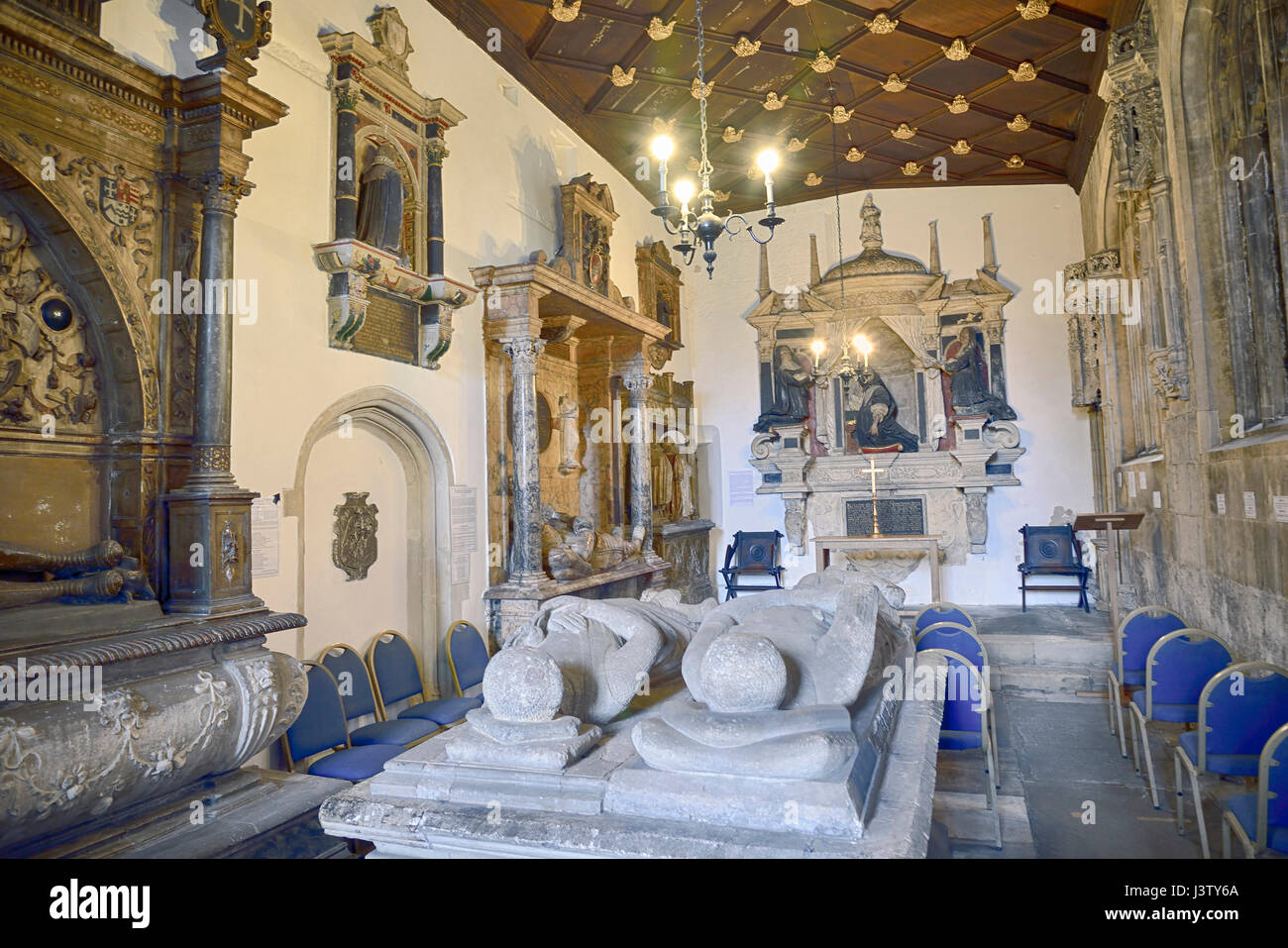 Pasarela Sur Capilla, la Iglesia de San Marcos, El Señor Alcalde de la capilla. College Green, Bristol Maurice de Gaunt y Robert de Gournay Foto de stock