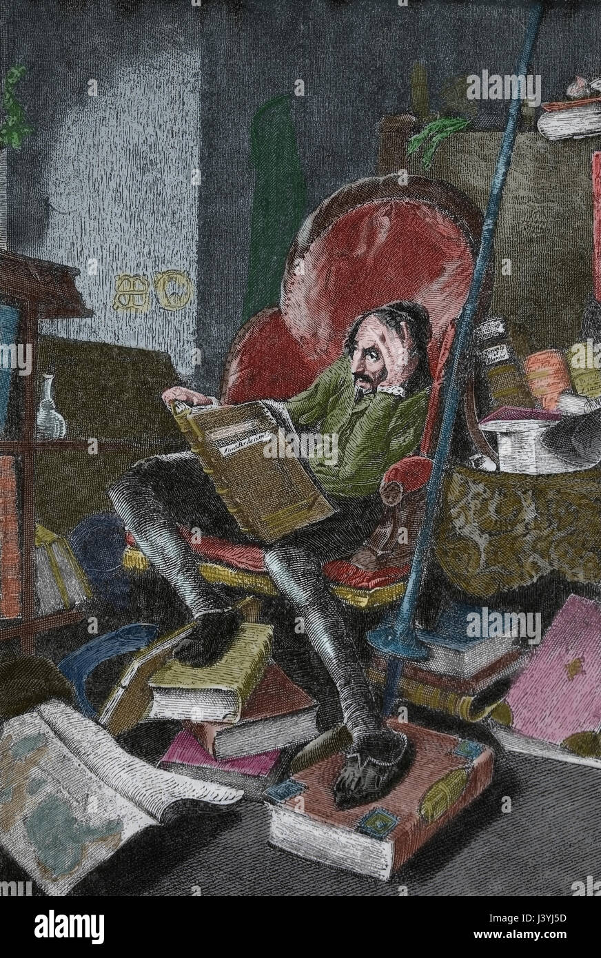 Don Quijote de Miguel de Cervantes. Siglo xvii. Alfonso Quijano, la