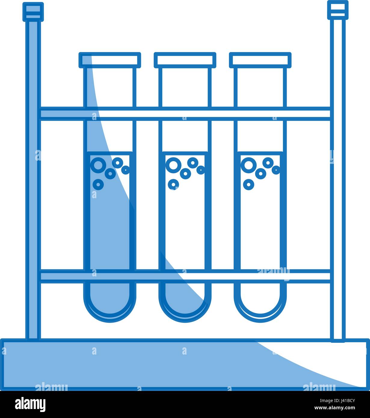 Gradilla para tubos de ensayo de dibujo de equipos de química de  laboratorio Imagen Vector de stock - Alamy