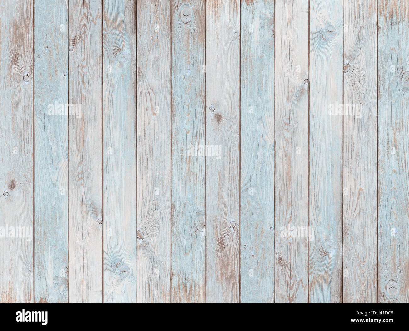Los tablones de madera azul pálido de fondo o textura Foto de stock