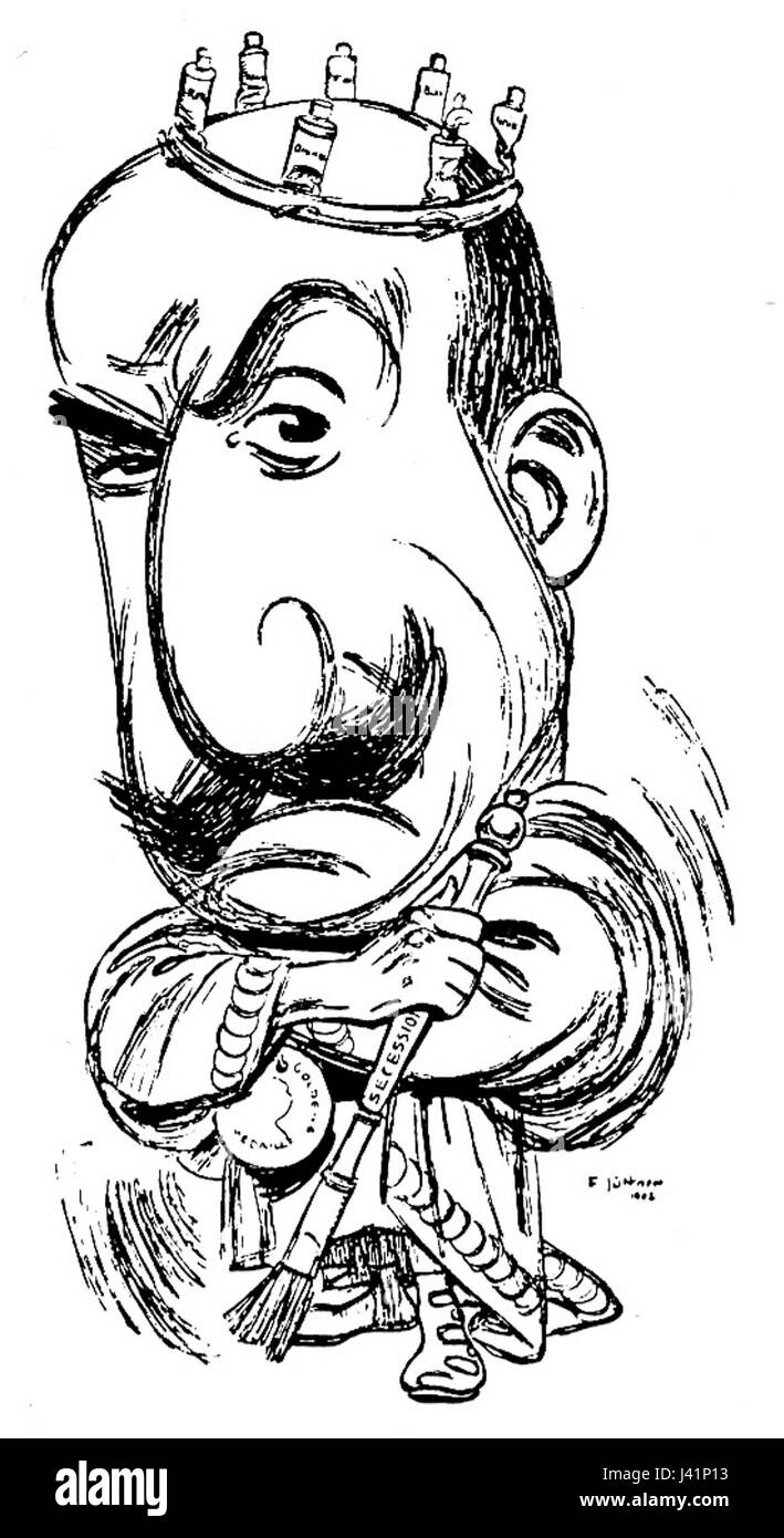 Liebermann Karikatur Foto de stock