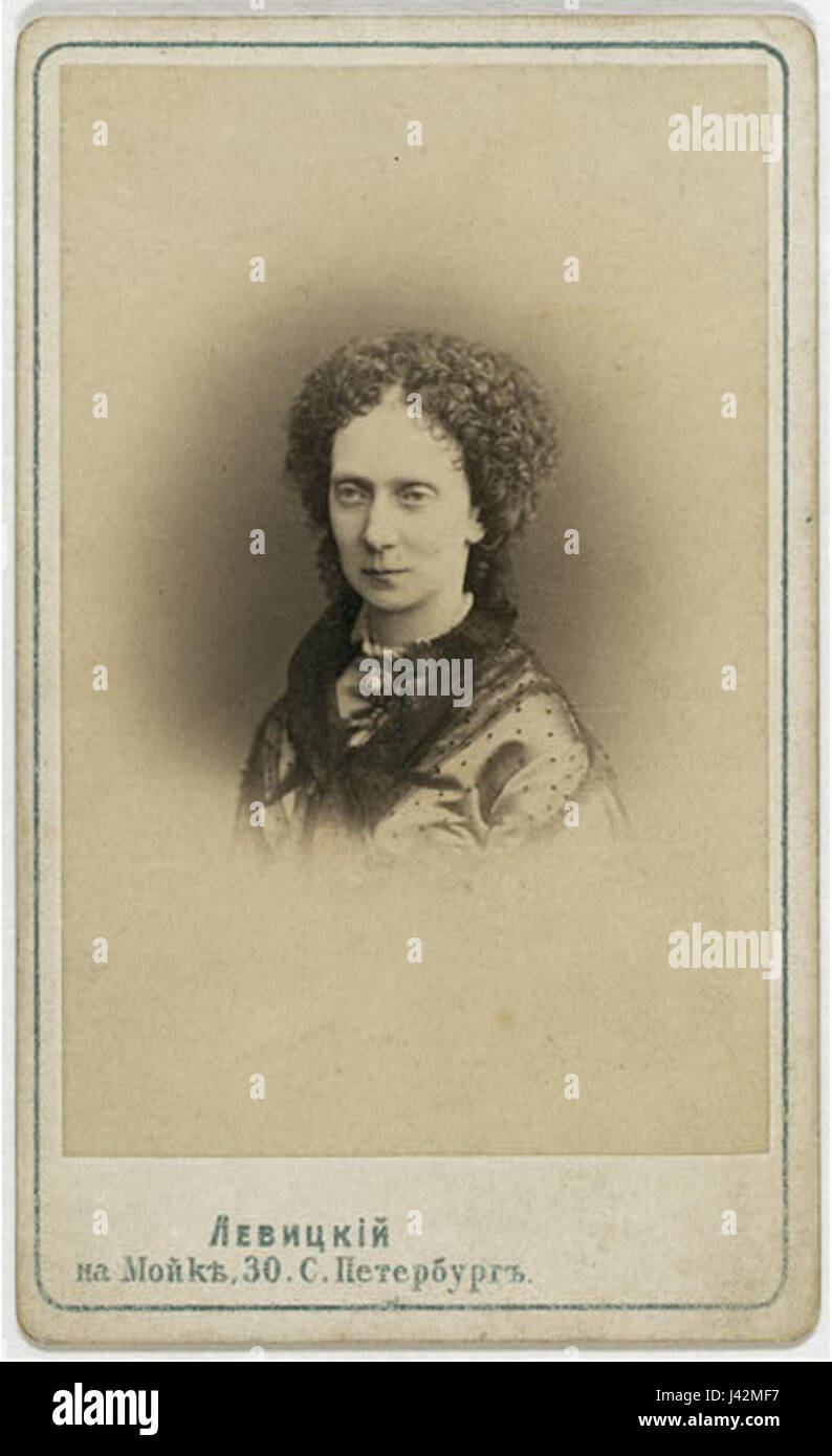 María Alexandrovna de Rusia por S.Levitskiy Foto de stock