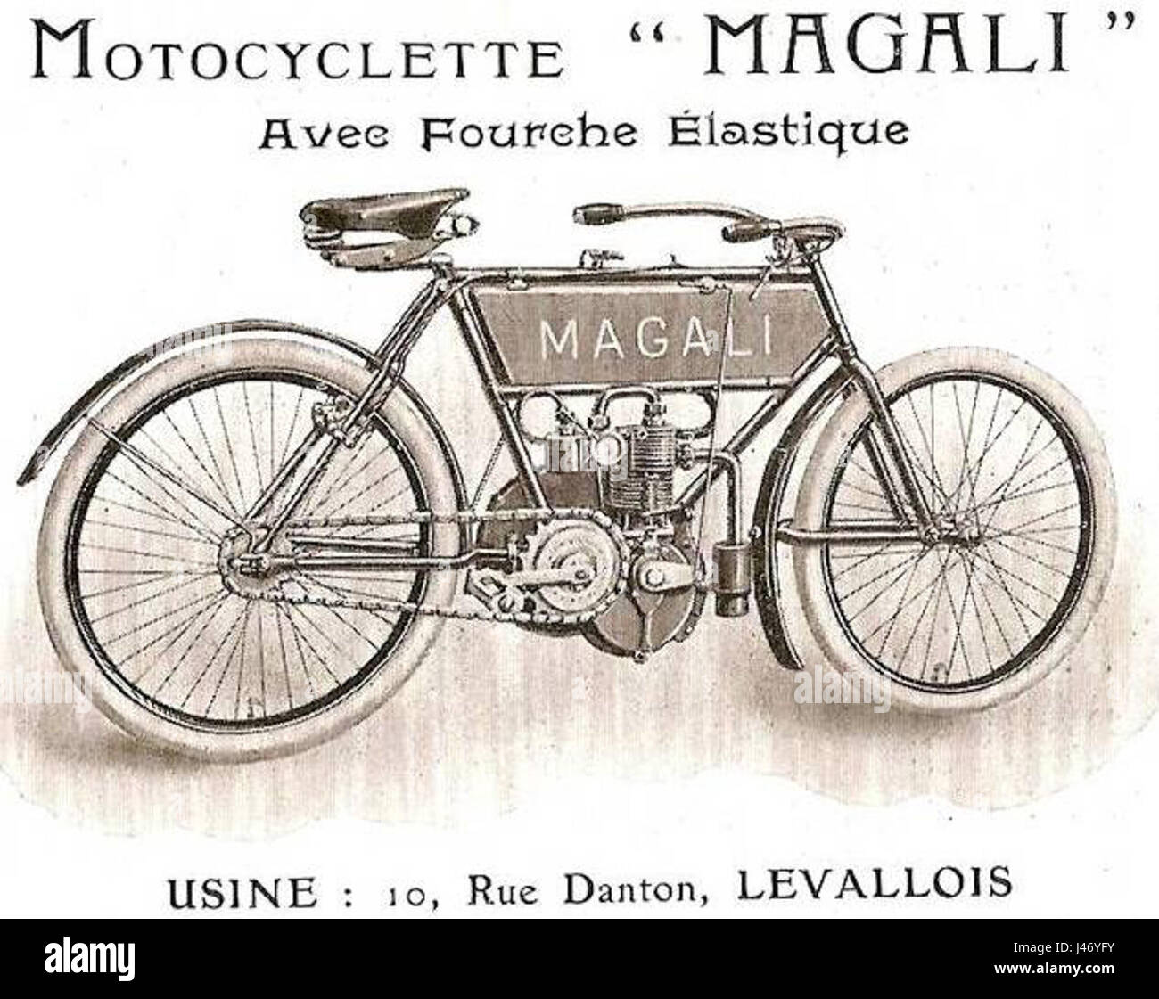 Magali Motocyclette Foto de stock
