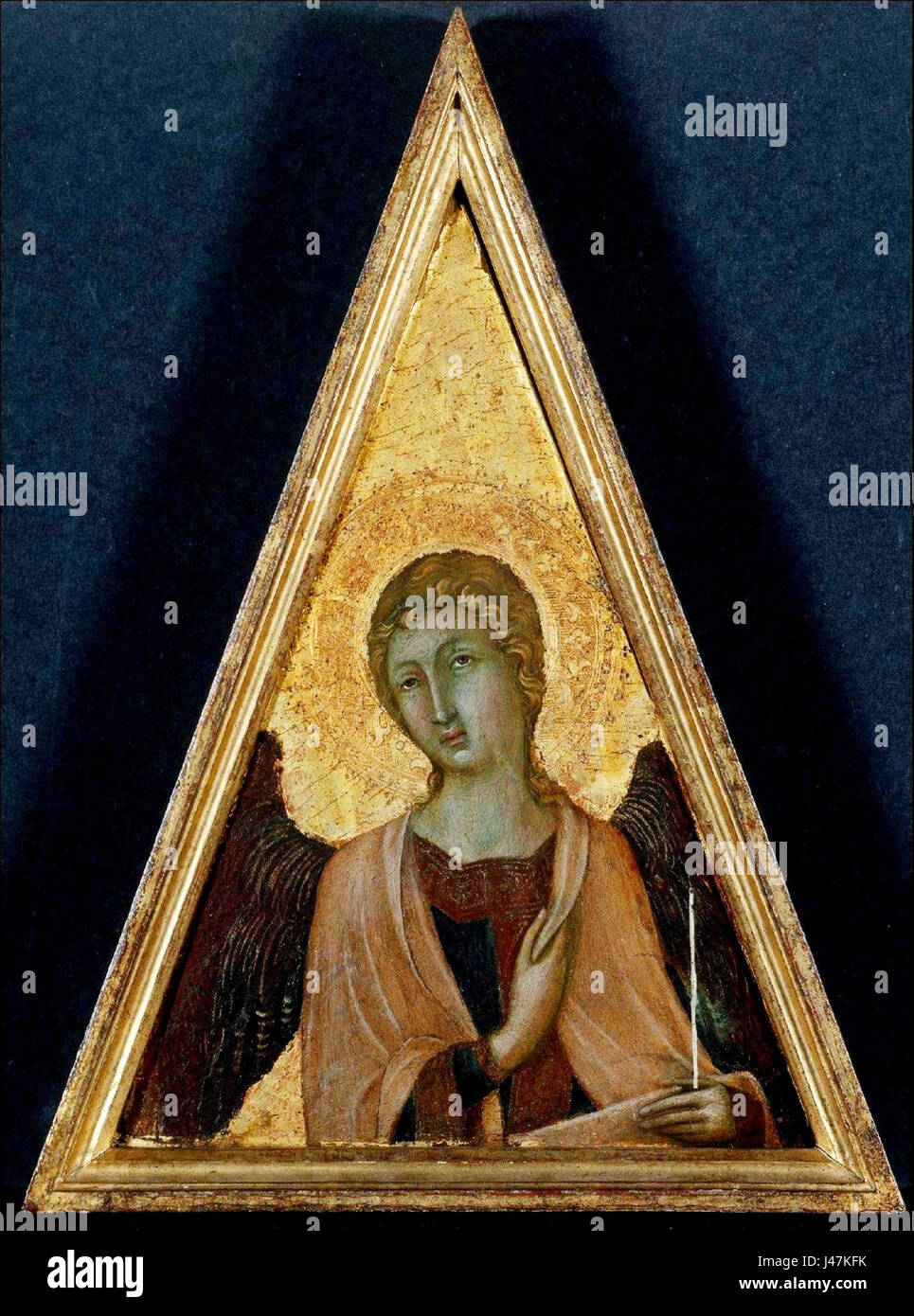 Niccolo di Segna, un ángel, ca 1340, Cleveland Museum of Art Foto de stock