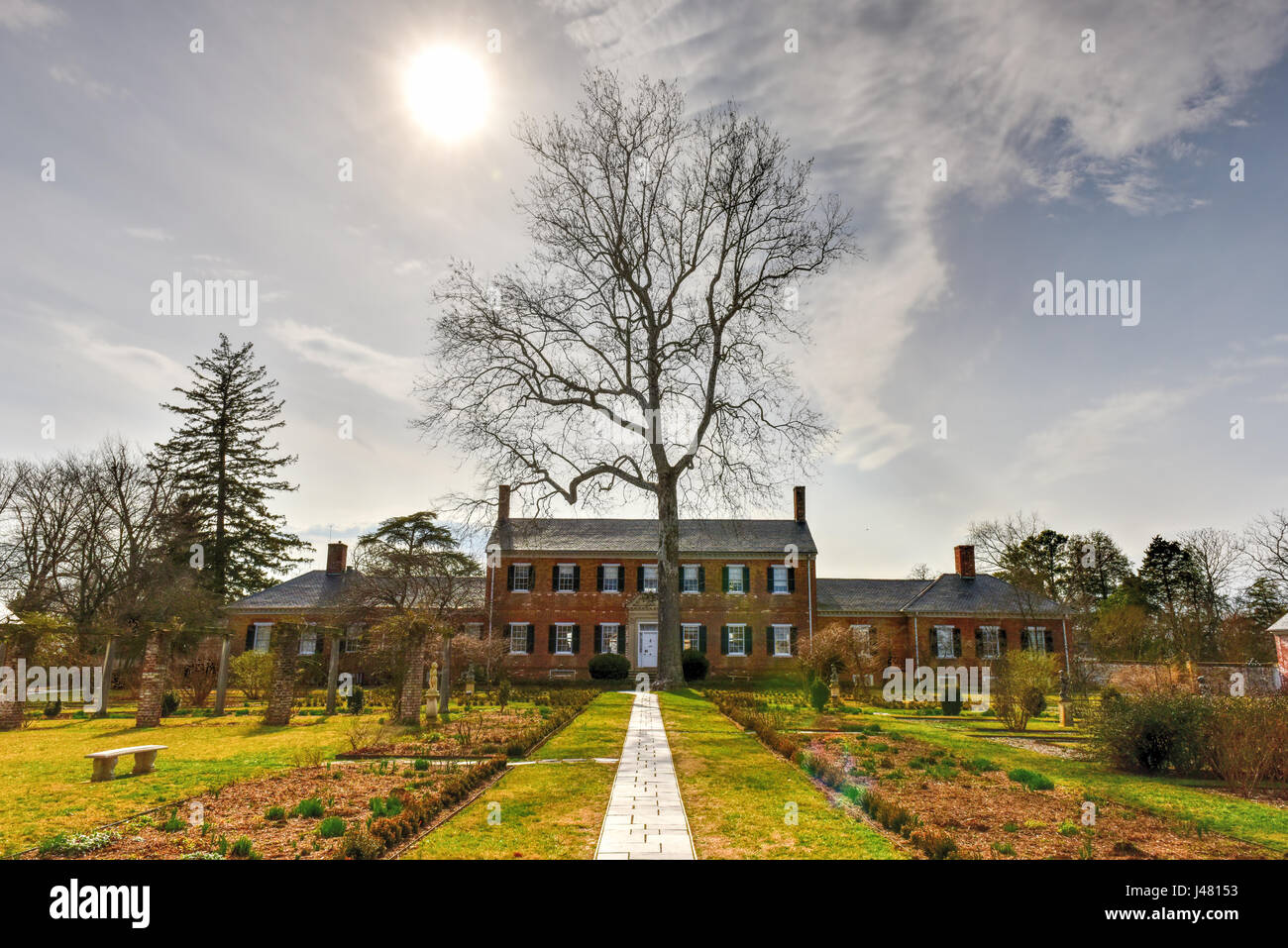 Chatham Manor Una Casa De Estilo Georgiano Completado En 1771 En El Condado De Rappahannock River En Stafford Virginia Enfrente De Fredericksburg Fotografia De Stock Alamy