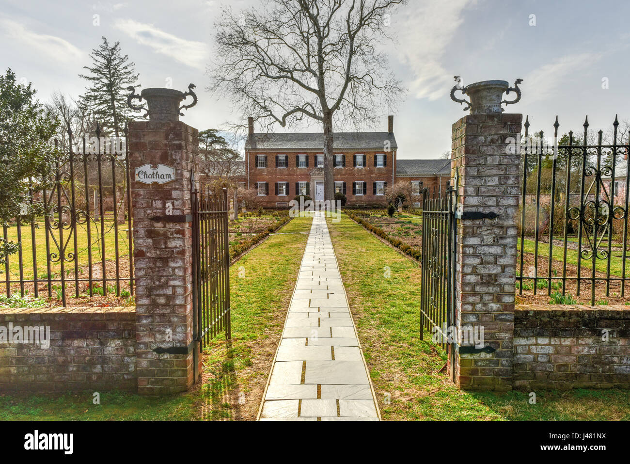 Chatham Manor Una Casa De Estilo Georgiano Completado En 1771 En El Condado De Rappahannock River En Stafford Virginia Enfrente De Fredericksburg Fotografia De Stock Alamy