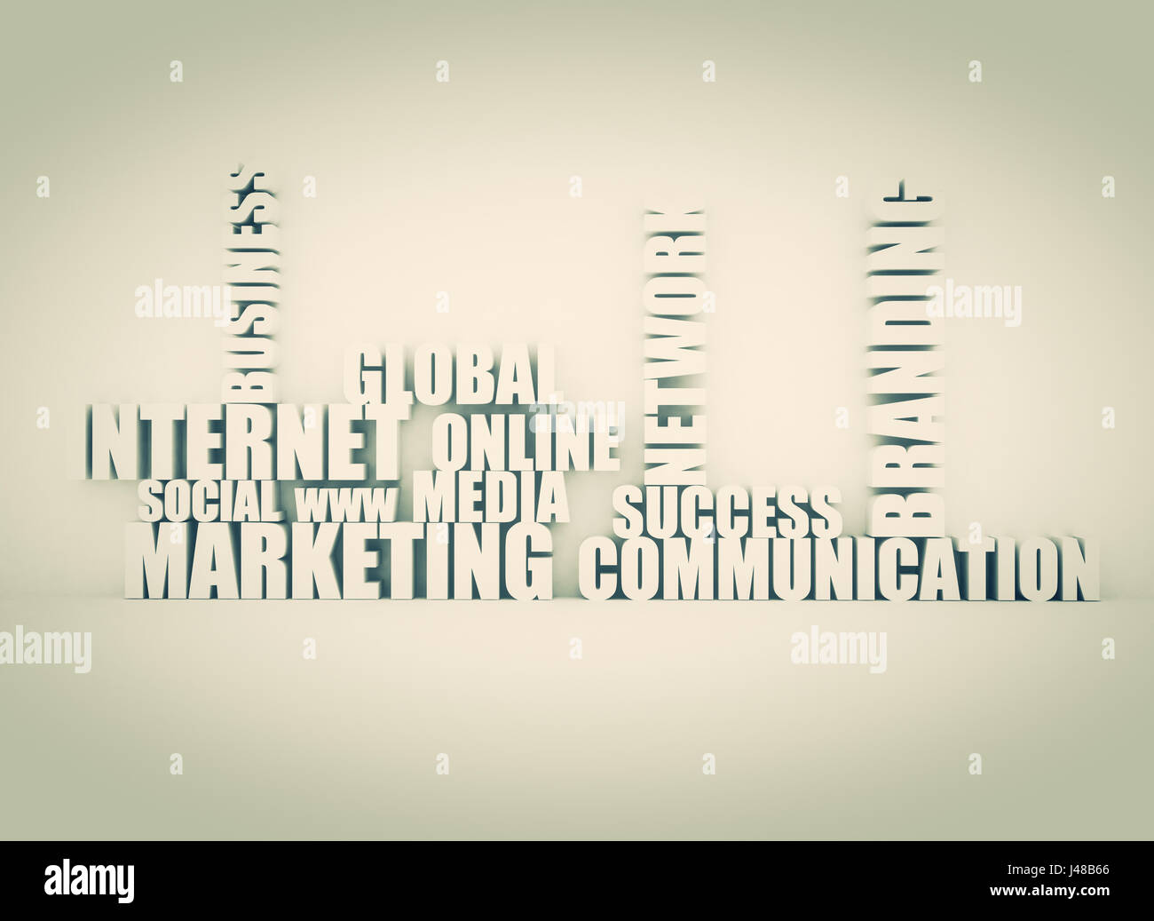 Internet marketing palabras relacionadas. Foto de stock