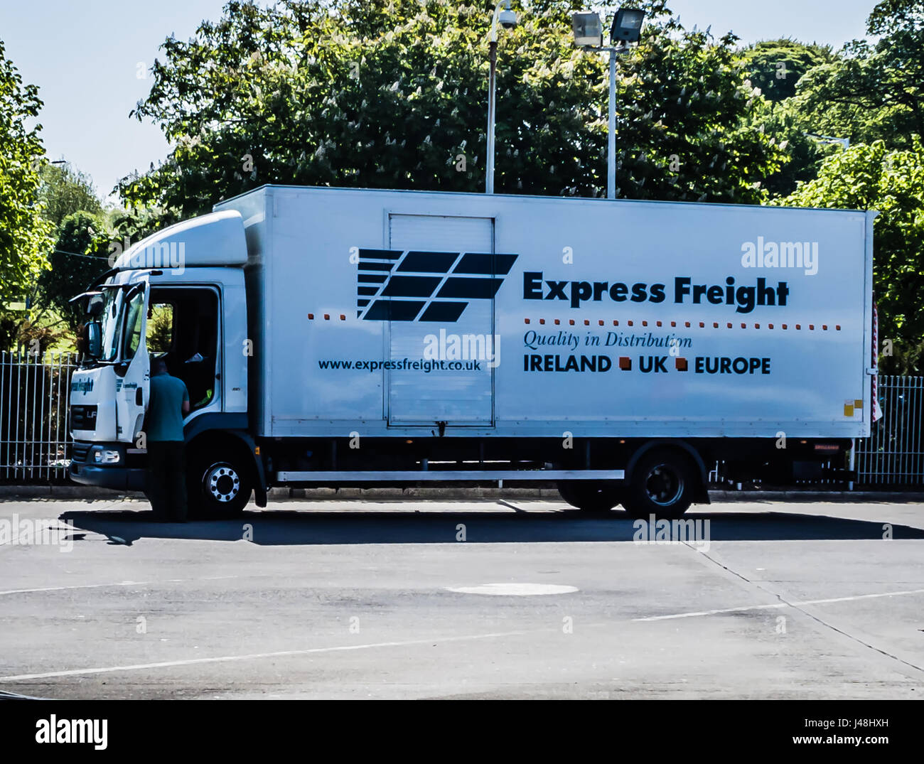 Van Express Freight Foto de stock