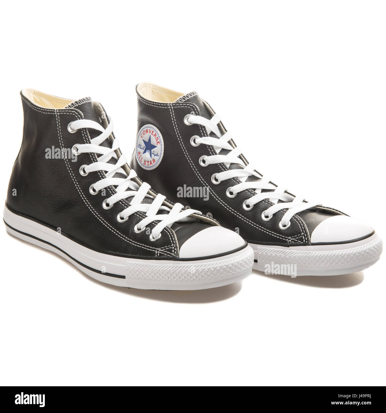 Converse Chuck Taylor All Star Hi zapato de cuero negro 132170C