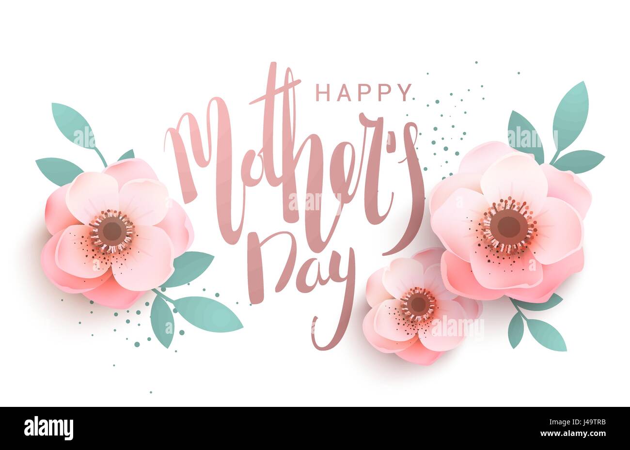 Inscripción suave de la rotulación Feliz Día de la madre. Hipster tarjeta de felicitación con flores Imagen Vector de stock - Alamy Inscripción suave de la rotulación Feliz Día de la madre. Hipster tarjeta de felicitación con flores Imagen Vector de stock - Alamy