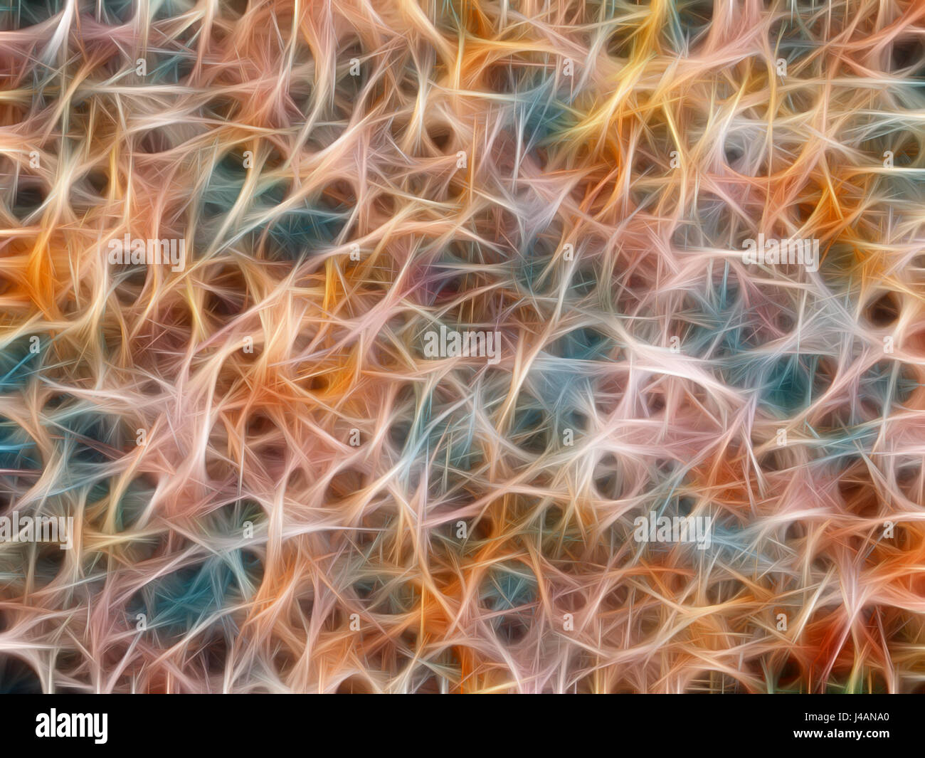 Un color de fondo abstracto con reminiscencias de la conexión estructural de las neuronas Foto de stock