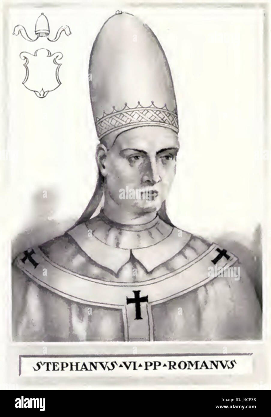 El Papa Esteban V (2) Foto de stock