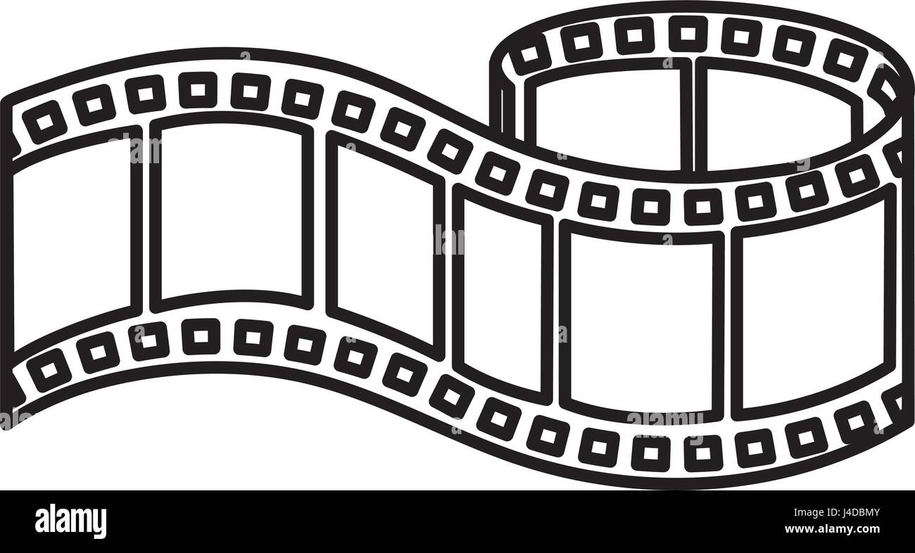 Vector De Cinta De Cine. Ilustración De Vectores. 8DB