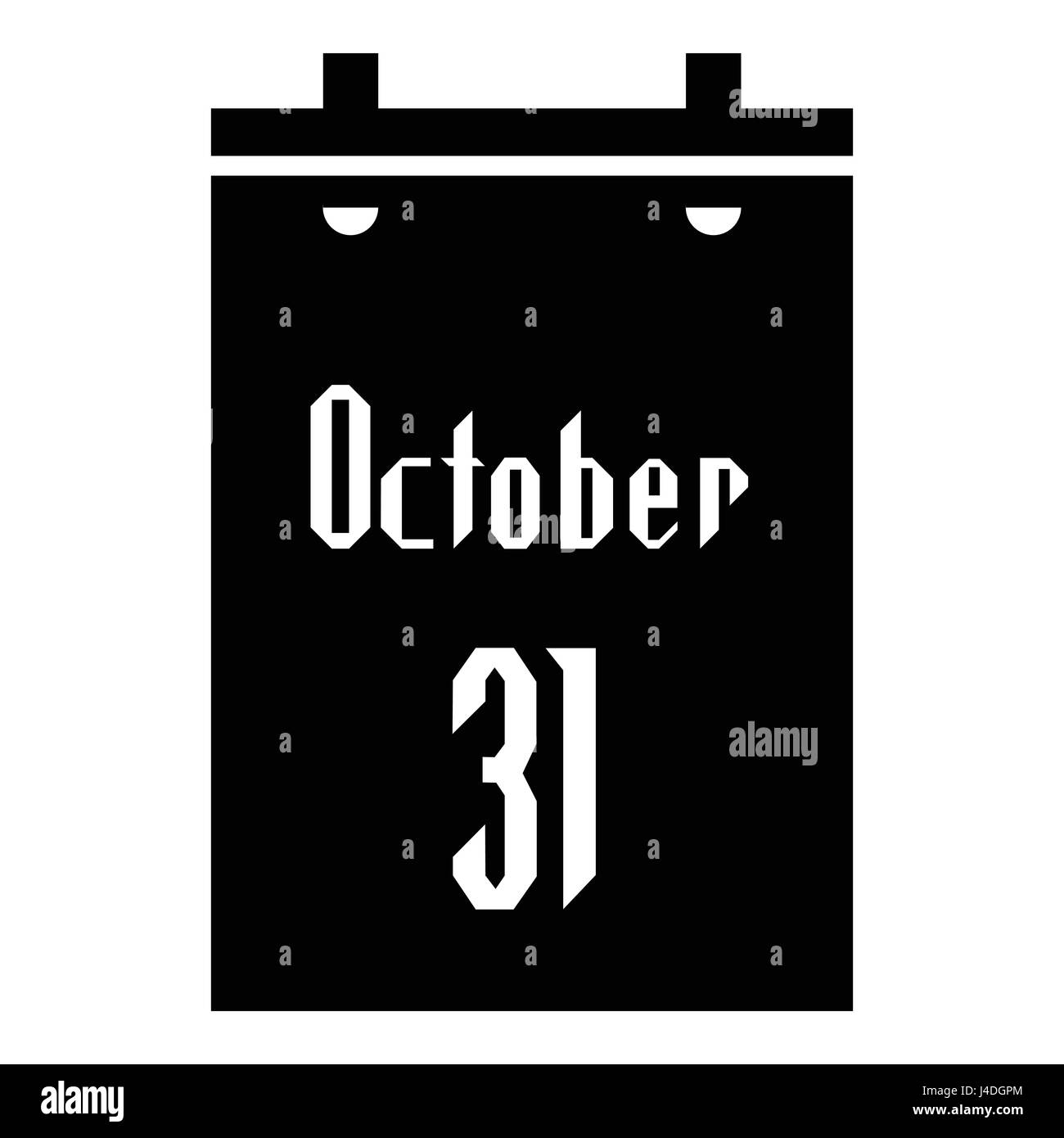 Calendario icono primero de Octubre 39 Ilustración del Vector