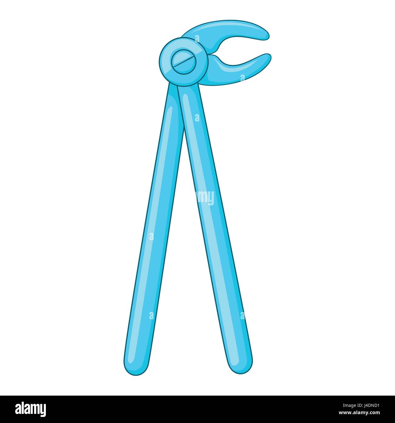 Pinzas de extracción dental, icono de estilo de dibujos animados Imagen  Vector de stock - Alamy
