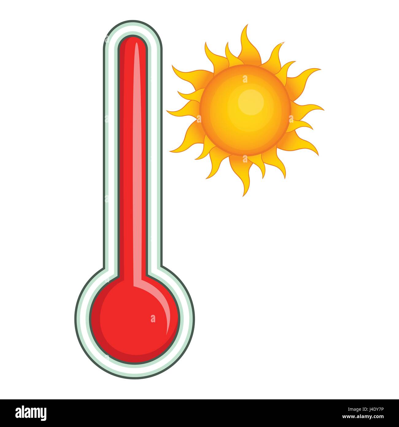 Icono de termómetro, estilo de dibujos animados Imagen Vector de stock - Alamy Icono de termómetro, estilo de dibujos animados Imagen Vector de stock - Alamy