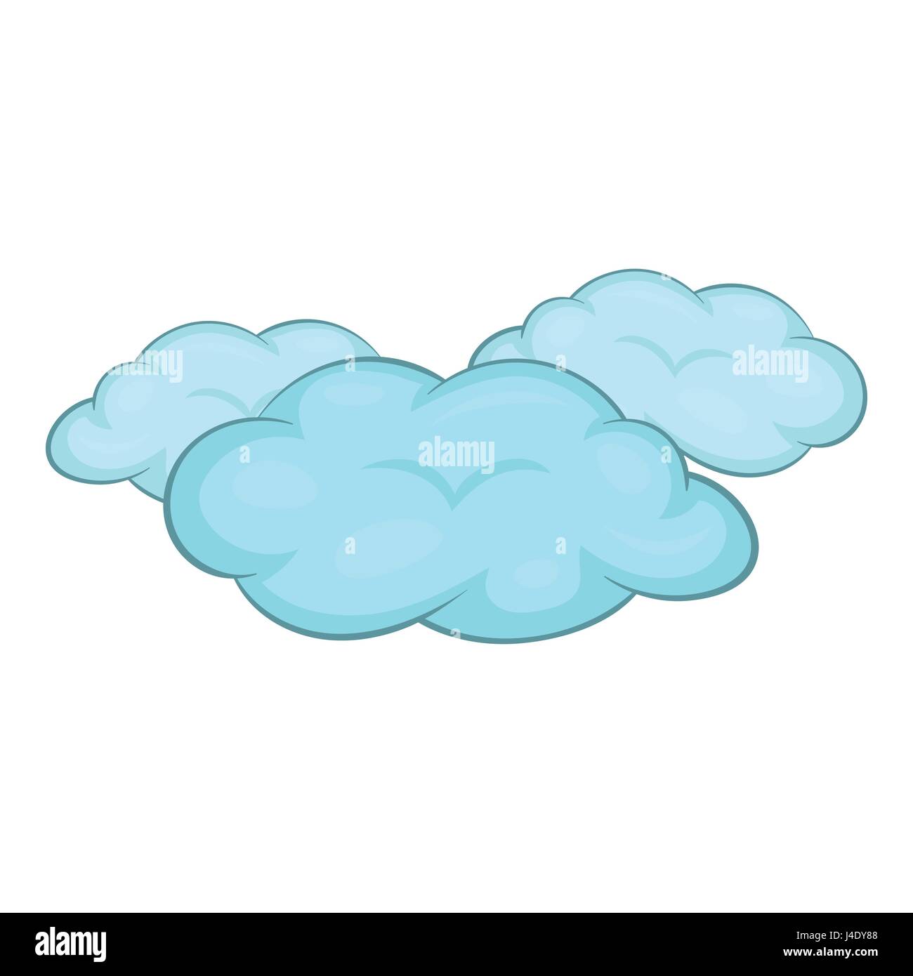 Las nubes, el icono de estilo de dibujos animados Imagen Vector de stock -  Alamy