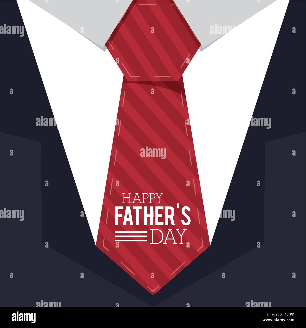Feliz Día del padre. Tarjeta de felicitación. traje y corbata antecedentes  Imagen Vector de stock - Alamy