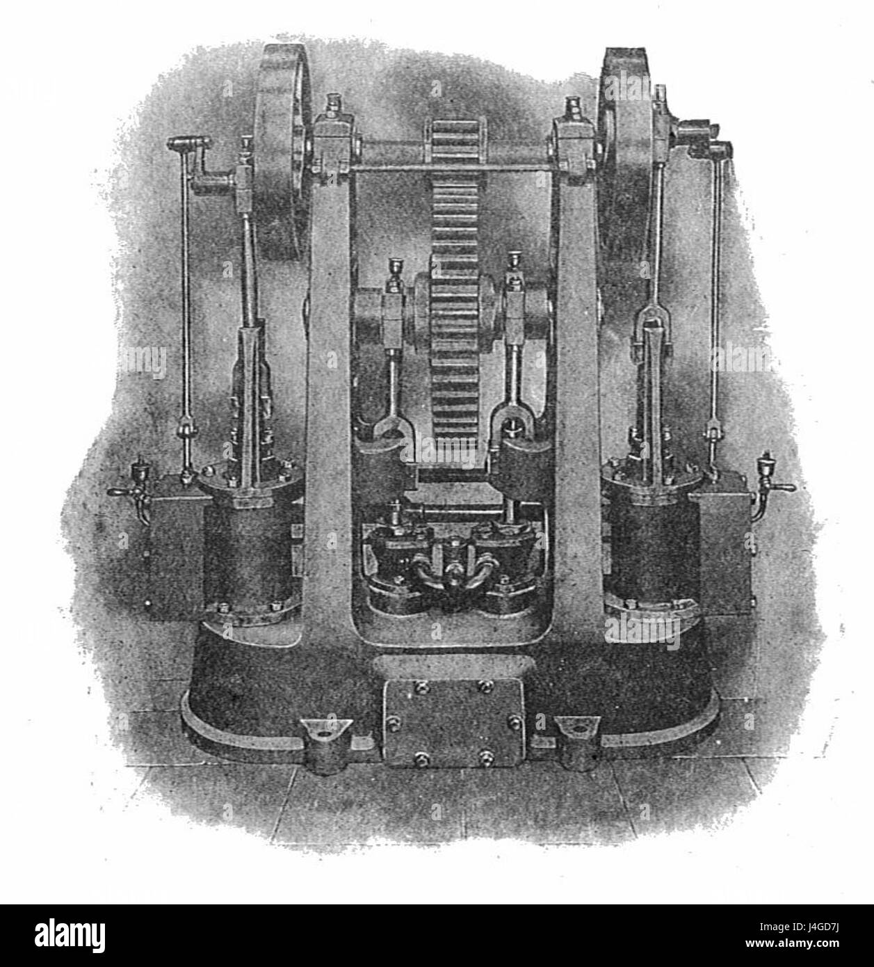 Máquinas de vapor modernas Imágenes stock en blanco y negro - Alamy