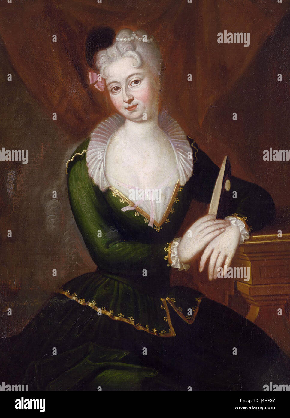 Sophia Susanna Charlotte, Frau von Dubislav general Friedrich von fijo, por escuela alemana (ca 1750) Foto de stock