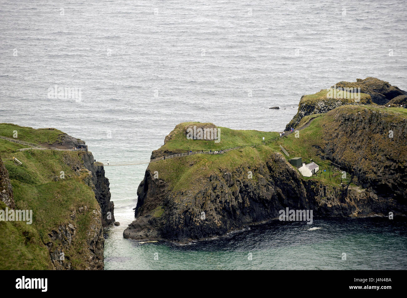 Ulster, Irlanda del Norte, Derry, Condado de Antrim, Carrick un discurso, isla Foto de stock