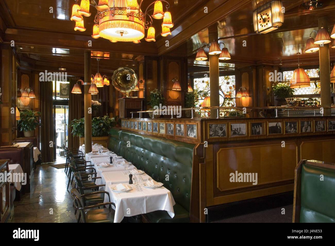 Francia, Paris, cafe de Le catedrales, interior, Foto de stock