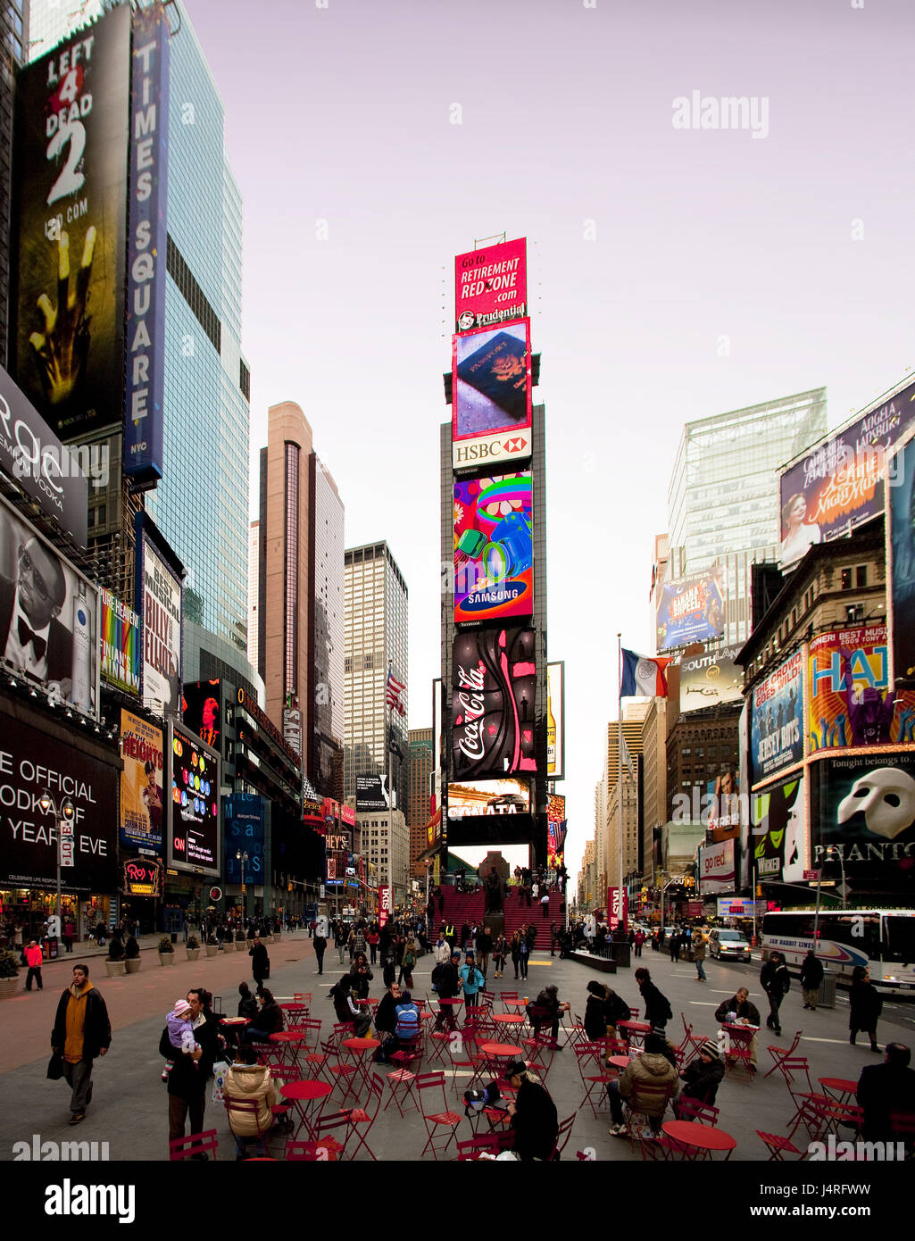 Los EE.UU., la ciudad de Nueva York, Broadway, Times Square, turista Foto de stock