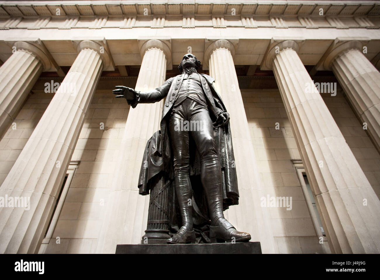 Los EE.UU., la ciudad de Nueva York, Washington, sonido Federal estatua, Foto de stock
