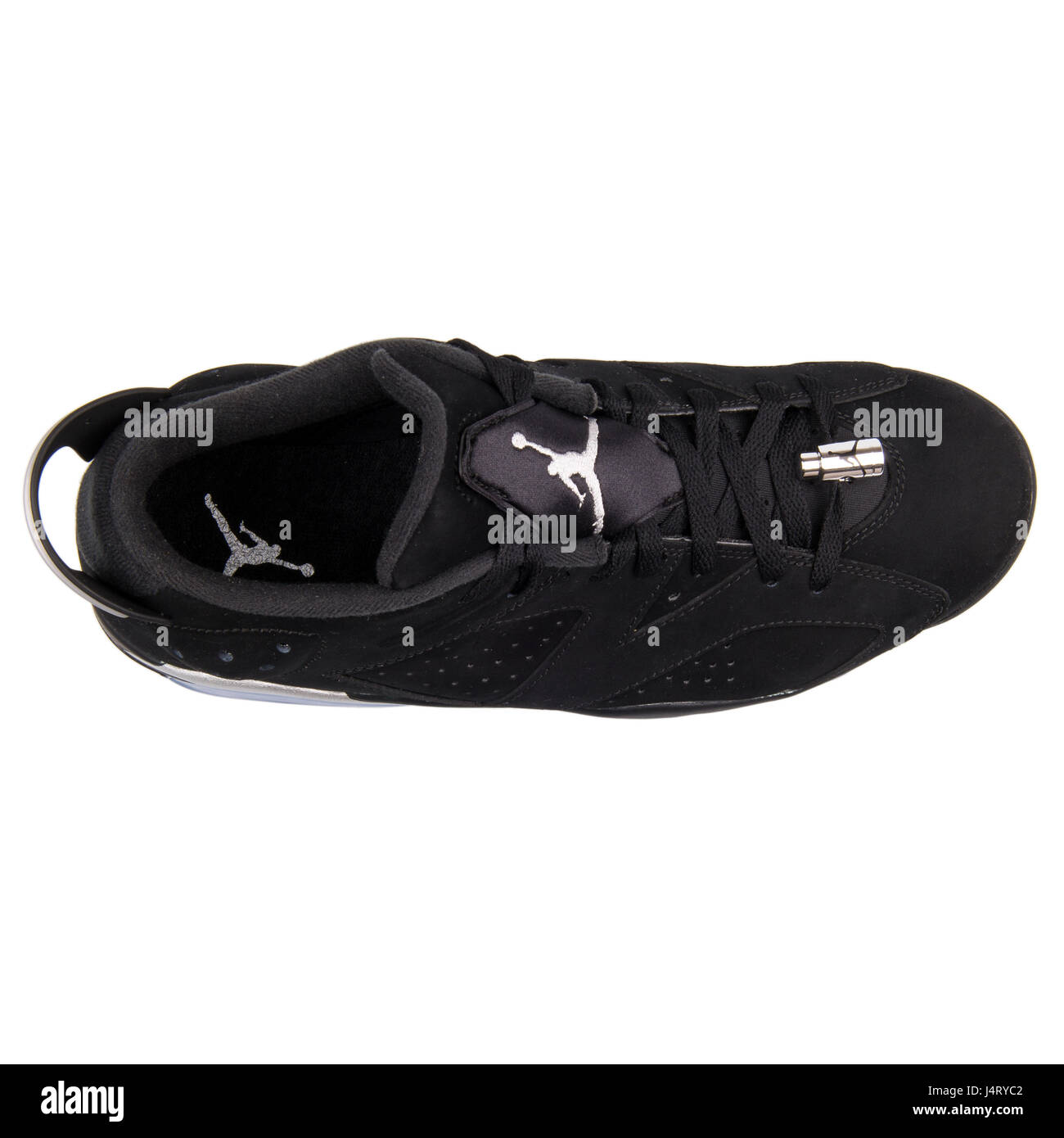 Nike Air Jordan VI Retro 6 Baja negro cromado metálico blanco plateado  Sneakers - 304401-003 Fotografía de stock - Alamy