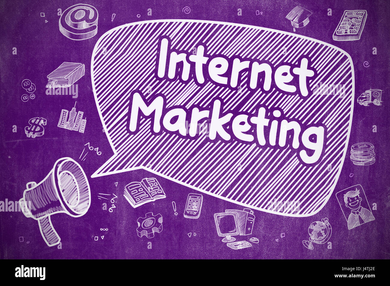 Internet Marketing - Concepto de negocio. Foto de stock