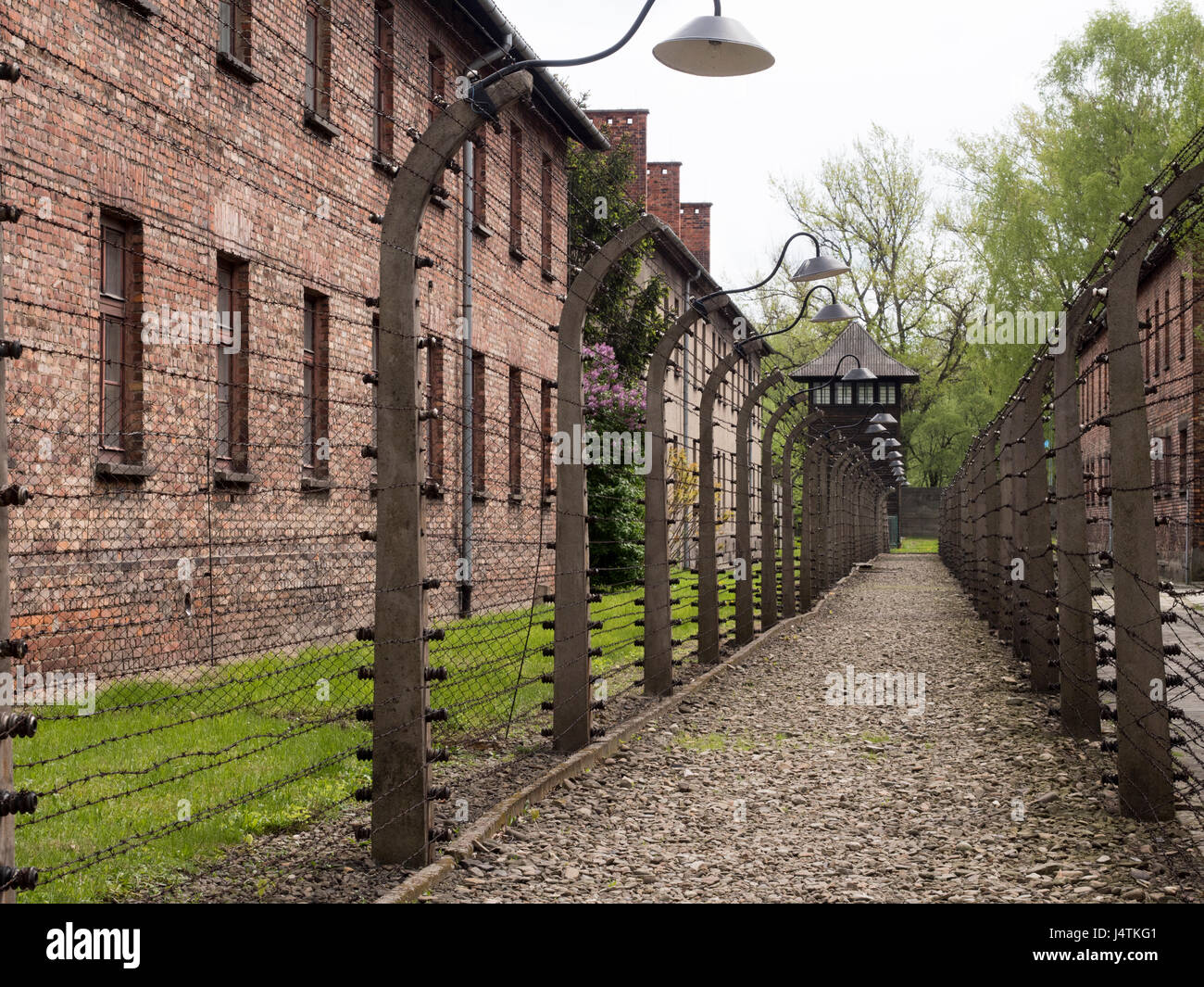 Campo de prisioneros de auschwitz birkenau polonia fotografías e
