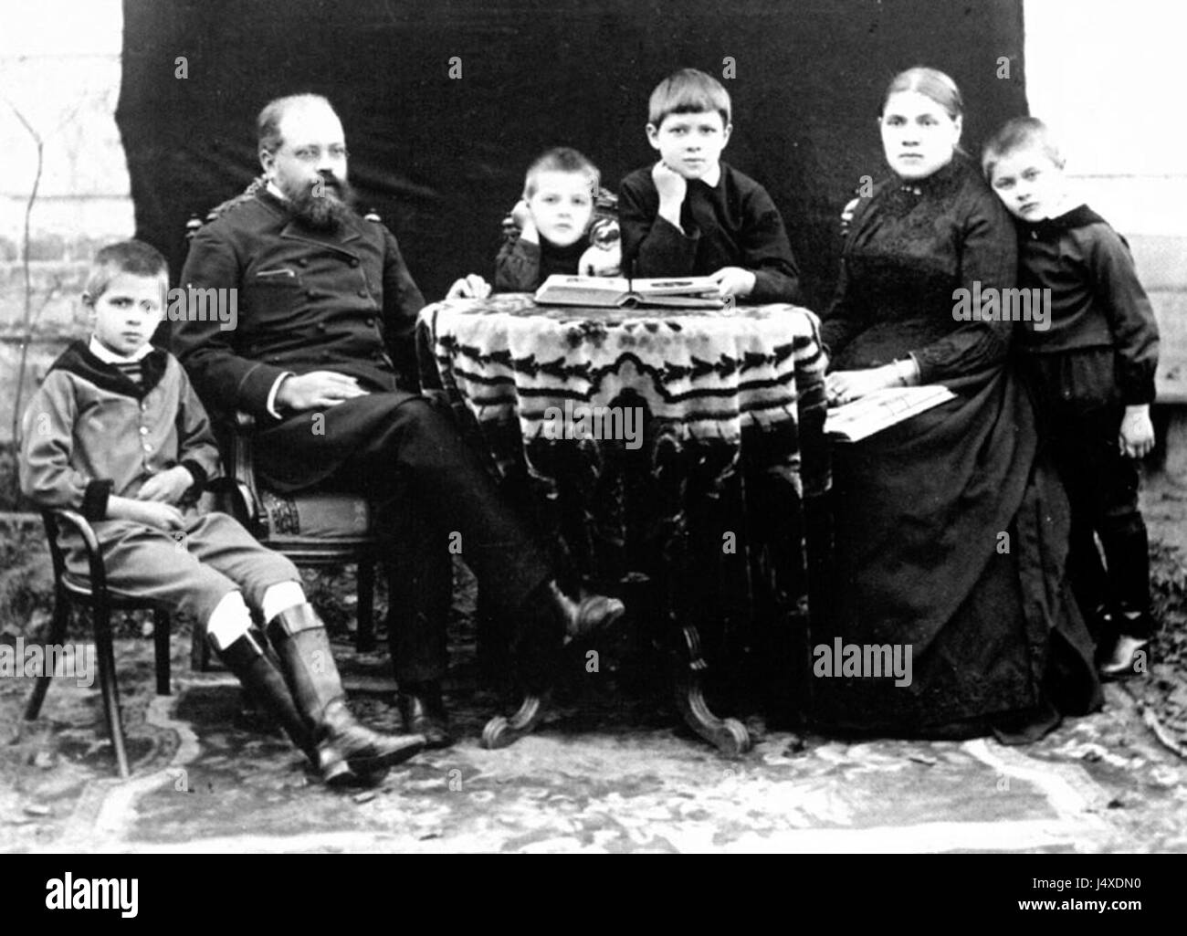 Familia Vesnin ca.1890 Foto de stock
