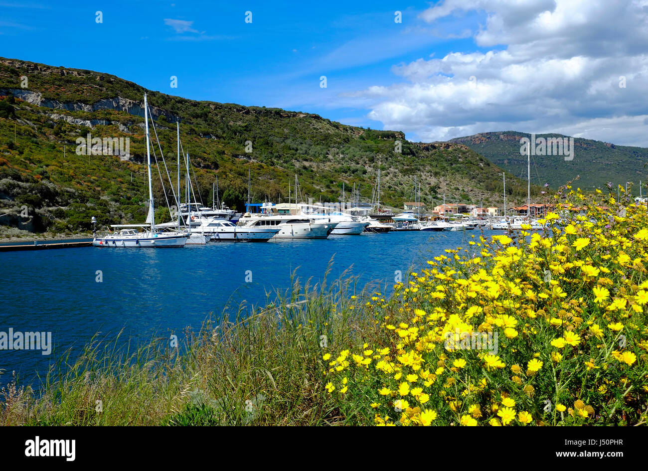 Bosa Marina, Cerdeña, Italia Foto de stock